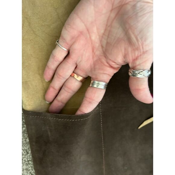 VINTAGE 60's EXCELSIOR Genuine Leather Spain Vest w Tassels Brown Tan Size Med - Picture 4 of 15